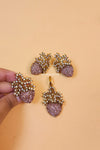 Elsa Zircon Studded Women Locket Set