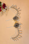 Jamila Farshi Kundan Earrings three layered Sahary