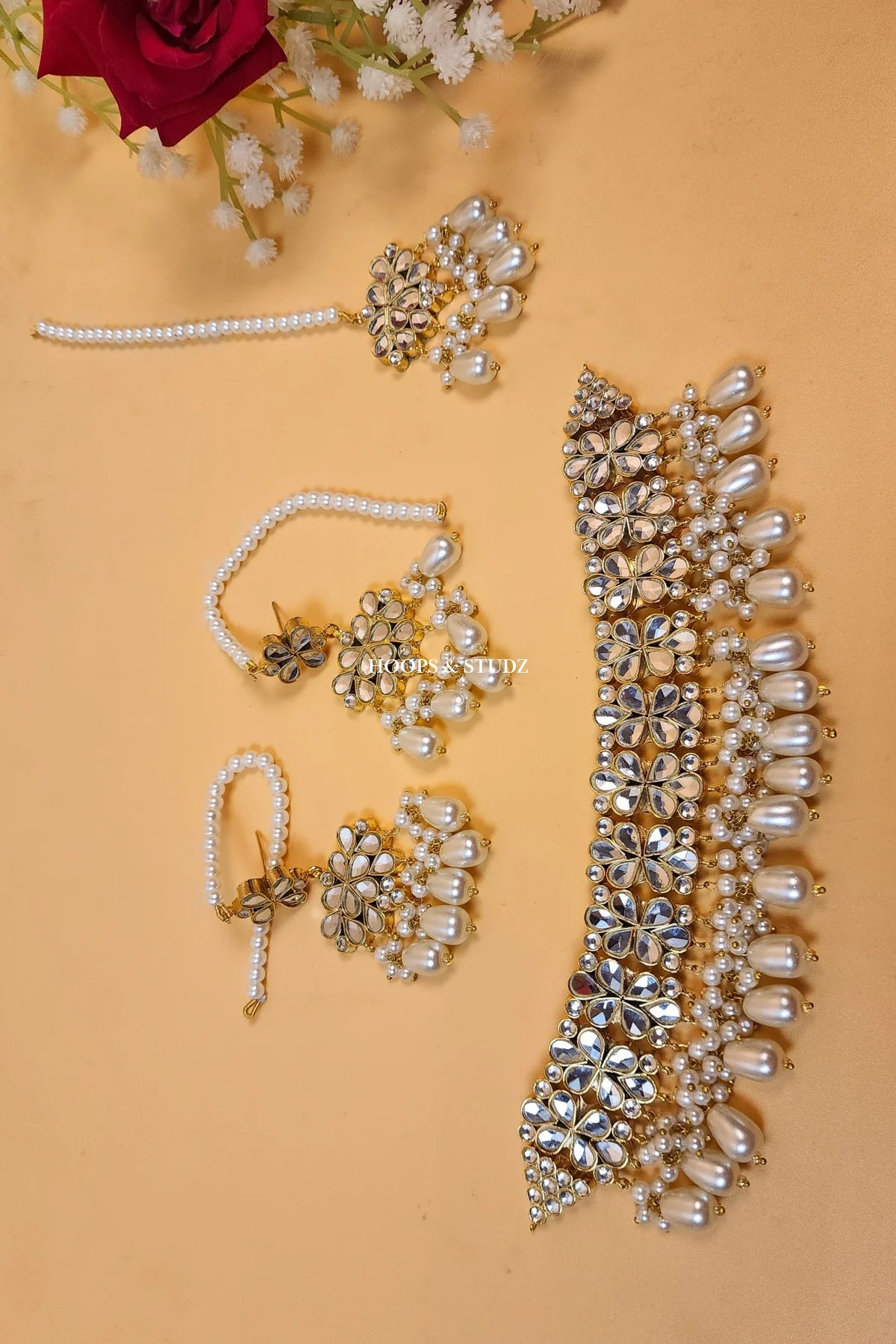 Zareen Polki Choker Jewelry Set