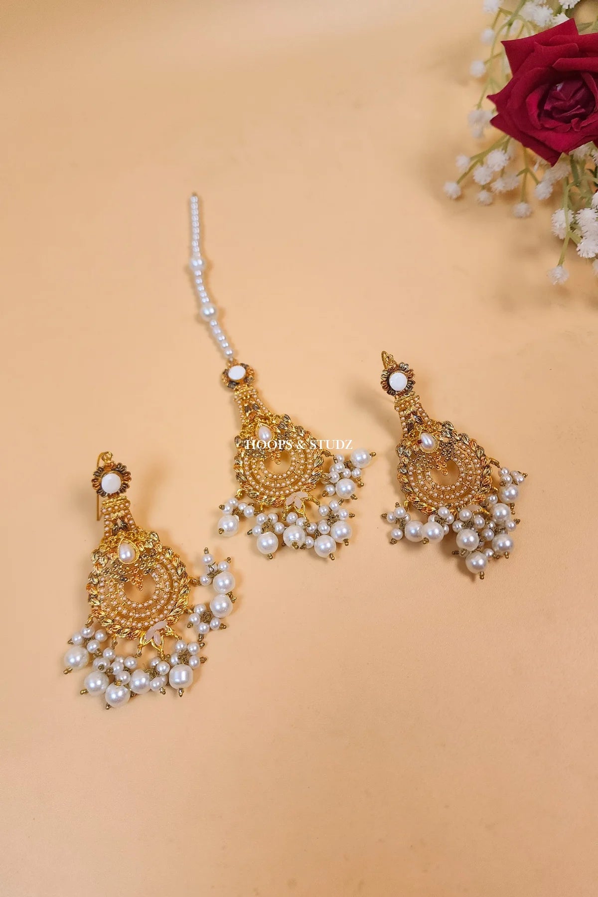 Zartasha Earrings/Teeka Jewelry Set