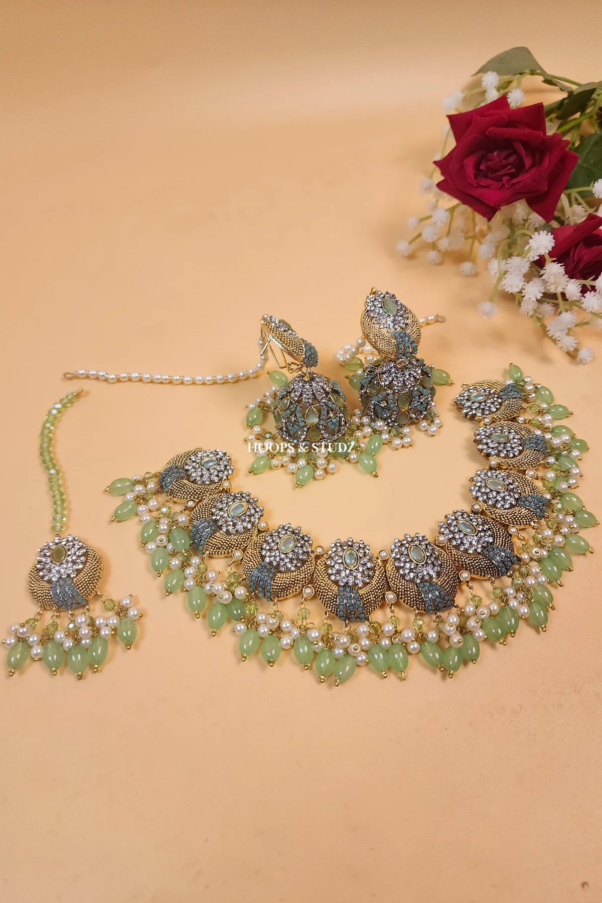 Pamaal Bridal Jewelry Set - Mint