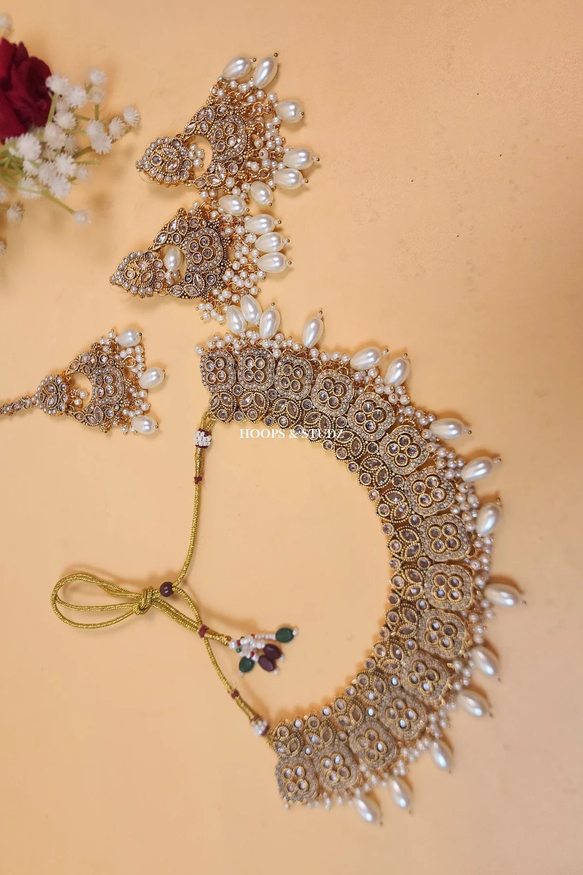 Laboni Indian Polki Bridal Jewelry Set