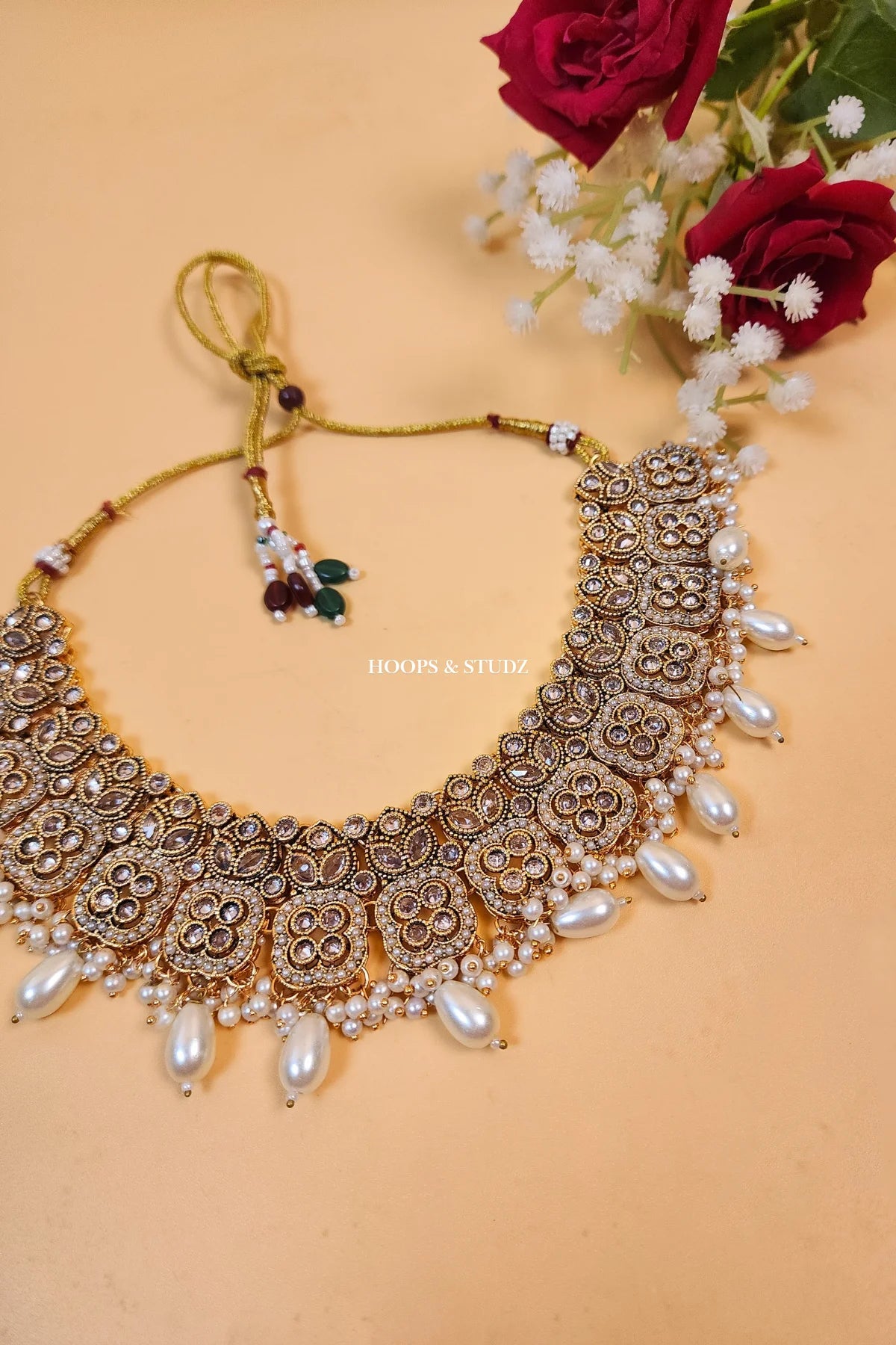 Laboni Indian Polki Bridal Jewelry Set