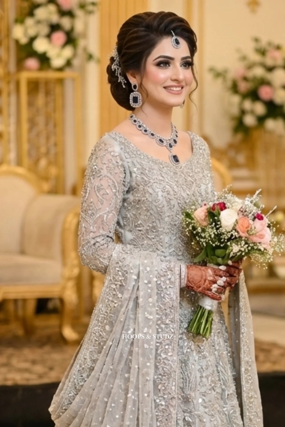 Reeq - Double Layered Zircon Jewellery Set