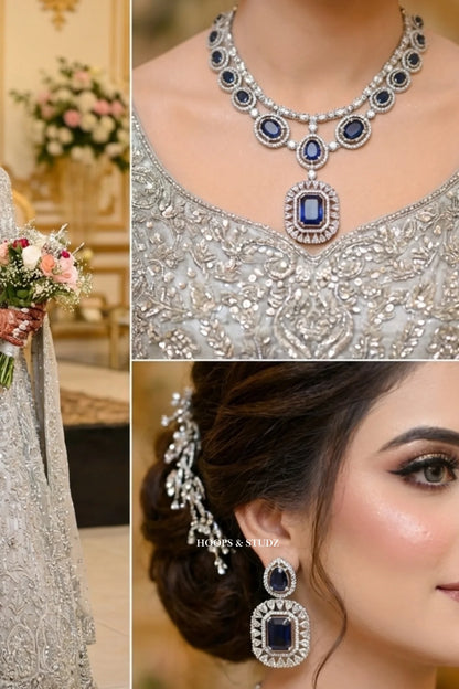 Reeq - Double Layered Zircon Jewellery Set