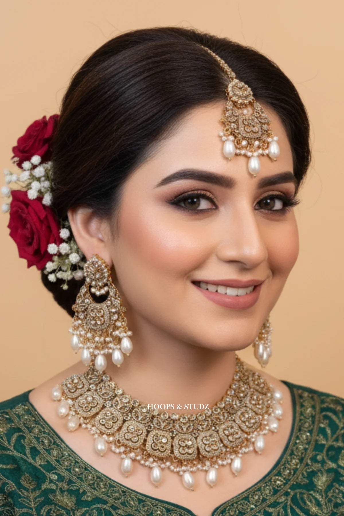 Laboni Indian Polki Bridal Jewelry Set
