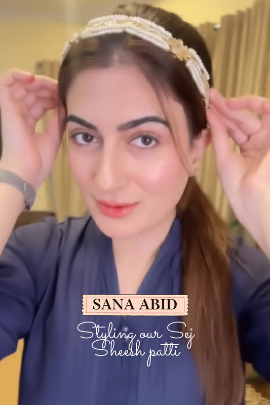 Sej Kundan Matha Patti - Hair Accessories