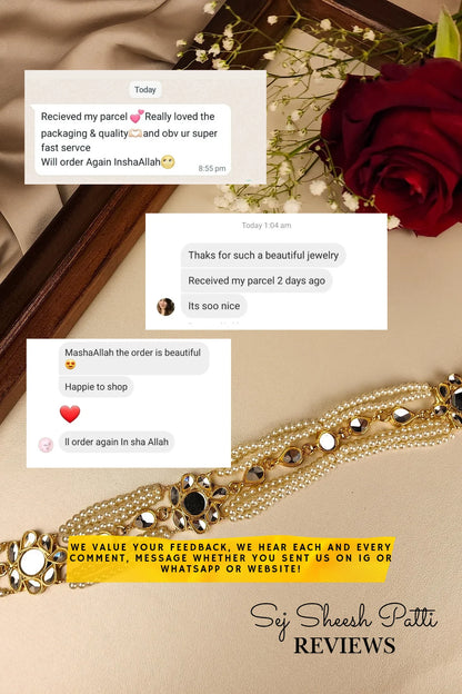 Sej Kundan Matha Patti - Hair Accessories