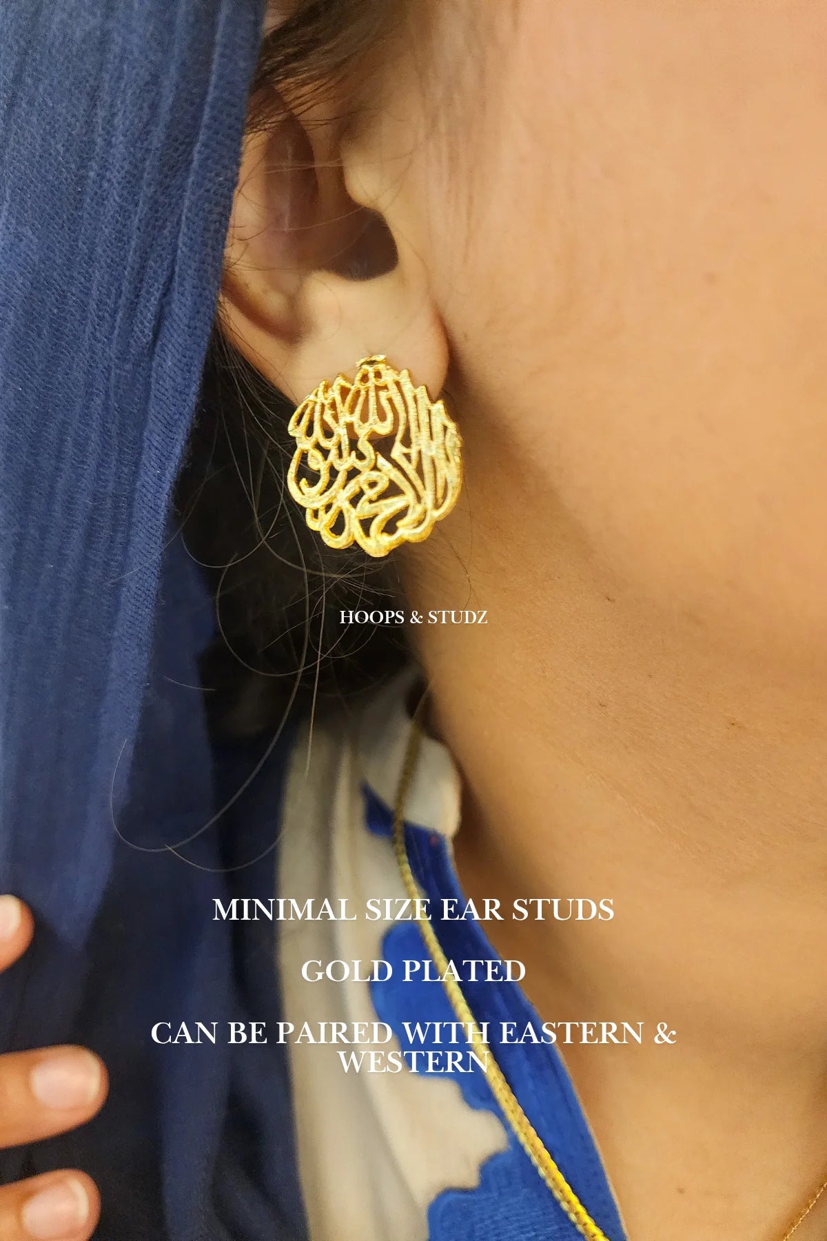 Calligraphy Ear Studs