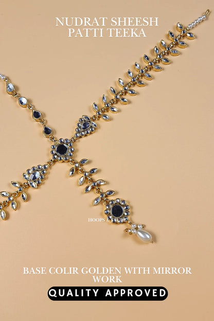 Nudrat Sheesh Patti/Teeka - Head Jewelry
