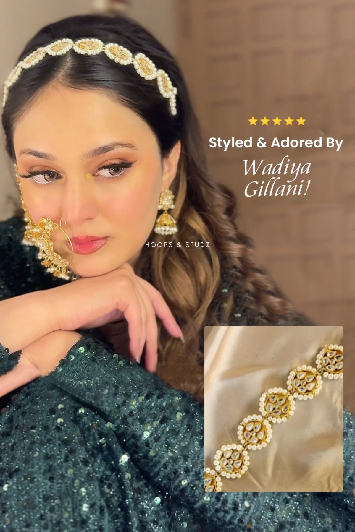 Shamees Kundan Maatha Patti - Hair Accessories