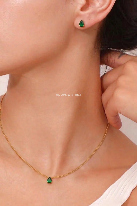 Women Droplet Locket Set