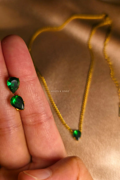 Women Droplet Locket Set