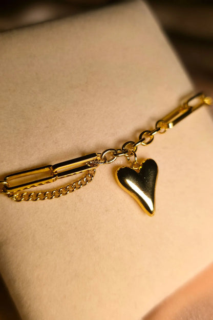 Heart Bracelet - Stainless Steel