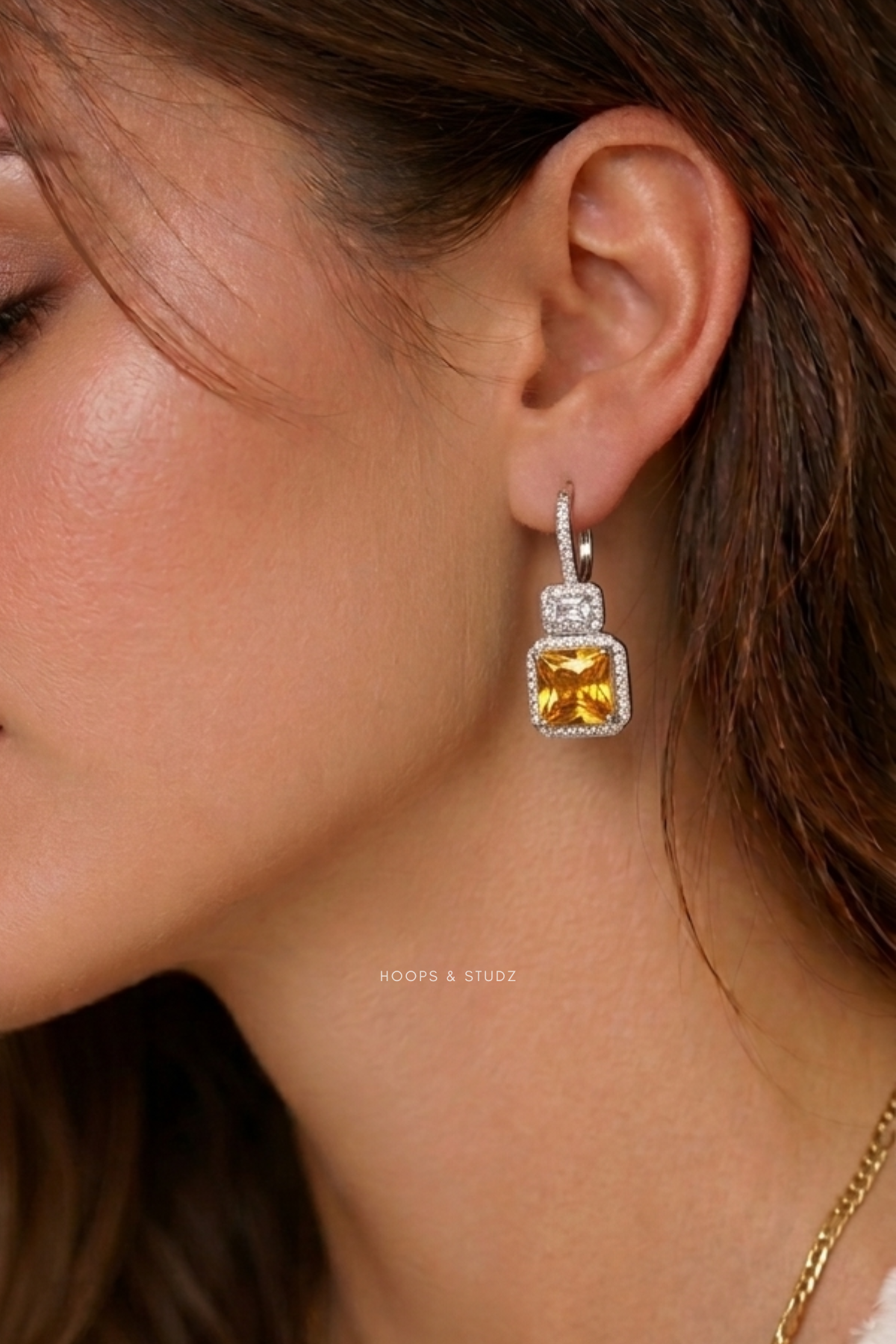 Luxe Zircon Droplet Earrings