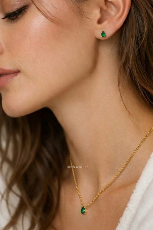 Women Droplet Locket Set