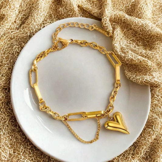 Heart Bracelet - Stainless Steel