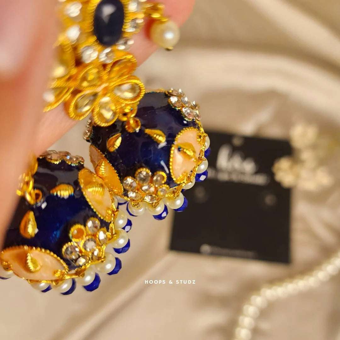 Ailaa Jhumky - Blue