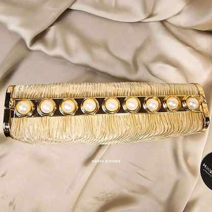 Anastasia Clutch Purse- Cream