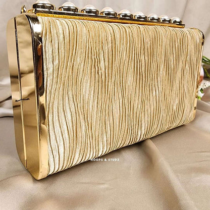 Anastasia Clutch Purse- Cream