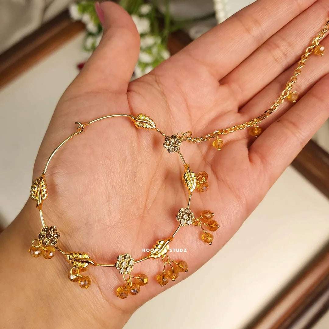 Bridal Nose Ring - Pierced Nose