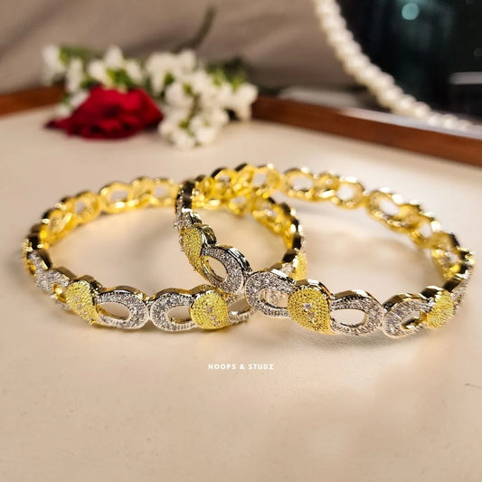 Mehr Gold Silver Bangles