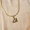 ALLAH gold plated pendant - Medium