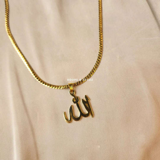 ALLAH gold plated pendant - Medium