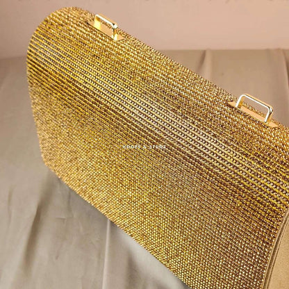Nora Fancy clutch Bag - Golden