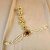Opash Hand Angla in Farshi Kundan - Maroon