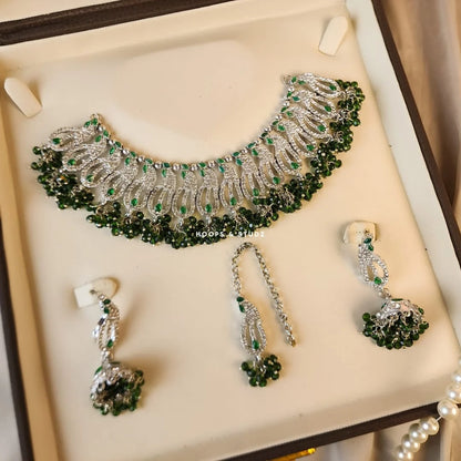 Casting Choker Set Dorri - Emerald Green