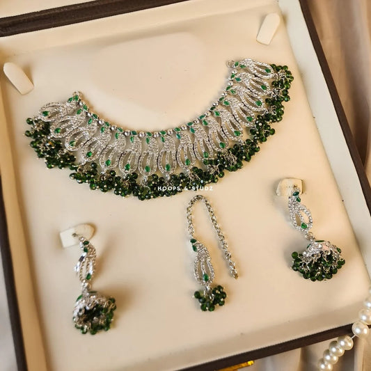 Casting Choker Set Dorri - Emerald Green
