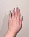 Rhinestones Acrylic Press on Nails - N015