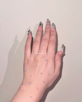 Rhinestones Acrylic Press on Nails - N015