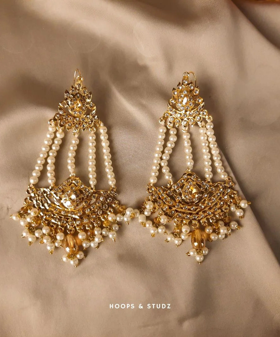 Jhumarhaaish Earrings- Champagne
